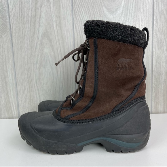 Women's Sorel Cumberland Lea Waterproof Winter Fur Lined Brown Mid-Calf Boots - Picture 1 of 10